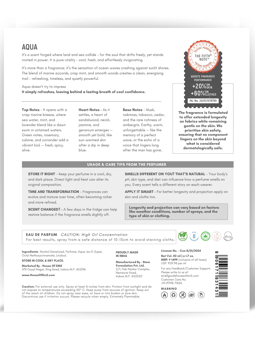Aqua | Eau De Parfum - Image 7