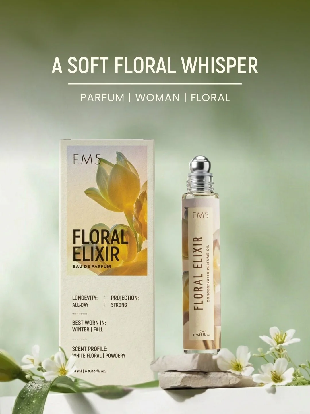 Floral Elixir Perfume Roll-On - Image 4